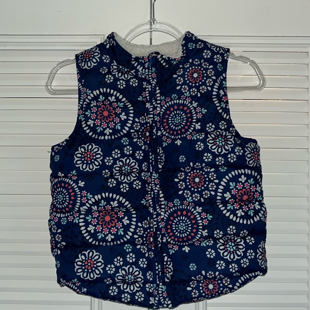 Gymboree Floral Puffer Vest